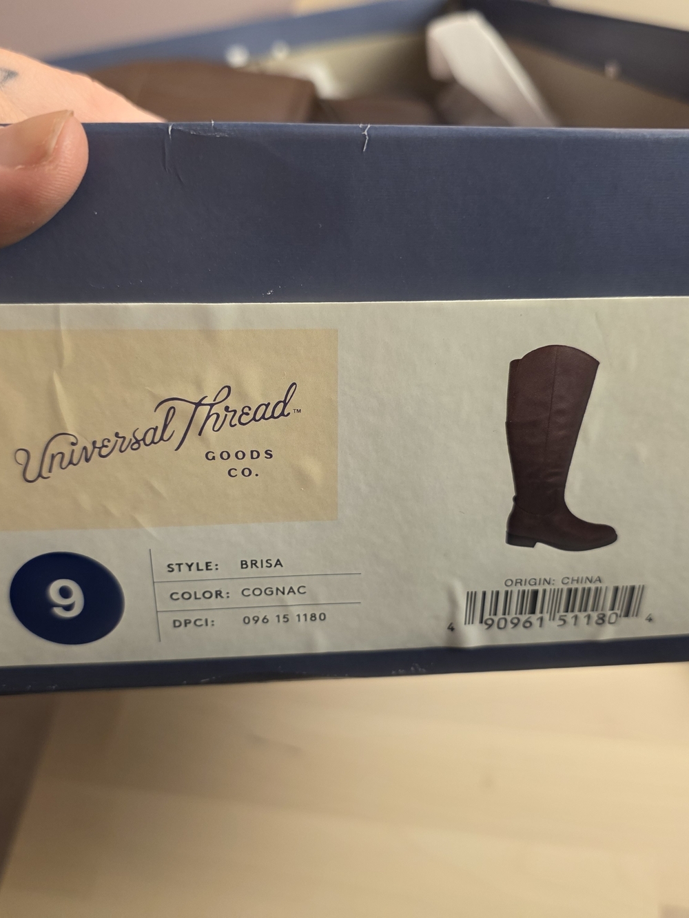 Universal Thread Tall Riding Boots Brown - Picture 5 of 5